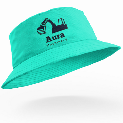 100 x Custom Bucket Hats - One Embroidered Logo (Contact Us For Additional Decorations)